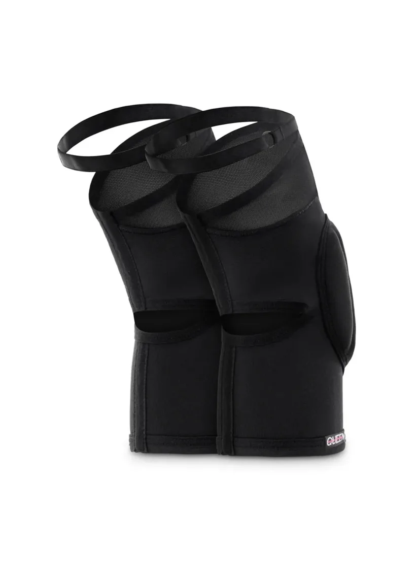 Queen Wear | IMG_4957 Knee Pads with Mesh – FIRE – Black | Queen Wear | IMG_4957