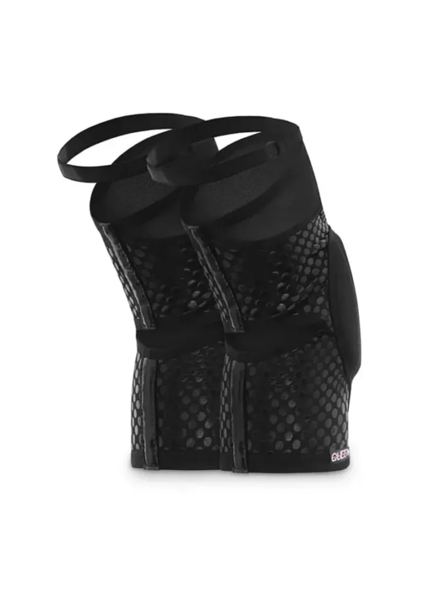 IMG_4992 Pair of black mesh ankle boots with adjustable straps and wraparound ankle bands