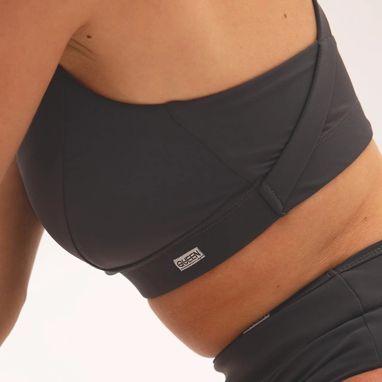 Medium Support Non Padded Sports Bra Top CLASSIC Gray 4 - Non-Padded Sports Top – CLASSIC – Gray Non-Padded Sports Top – CLASSIC – Gray - Medium Support Non Padded Sports Bra Top CLASSIC Gray 4