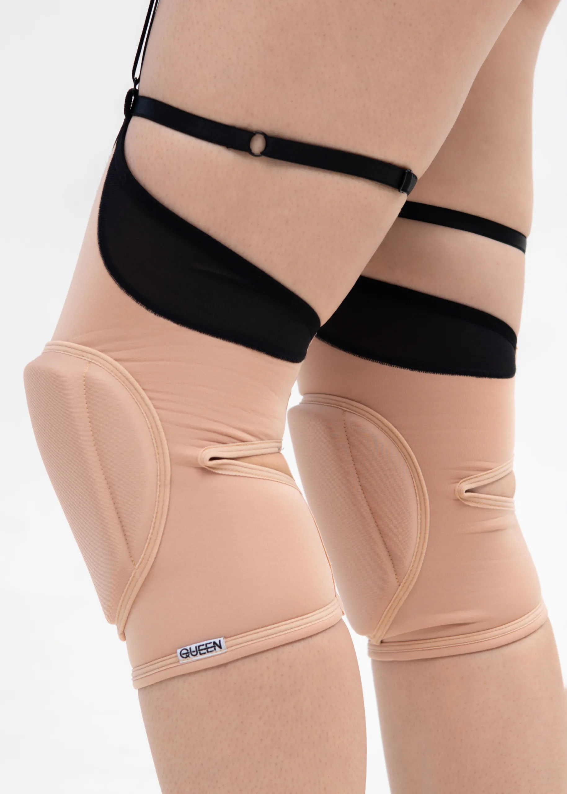 Queen Wear | 4Копія _Queens Dance Shooting 0903_0835 Knee Pads with Mesh – FIRE TOUCH – Latte | Queen Wear | 4Копія _Queens Dance Shooting 0903_0835