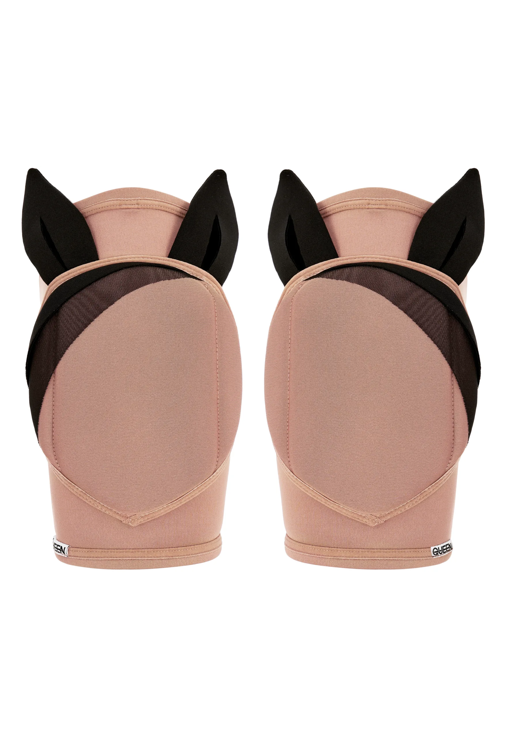 Queen Wear | 46 Knee Pads with Mesh – BUNNIES KISS – Latte | Queen Wear | 46