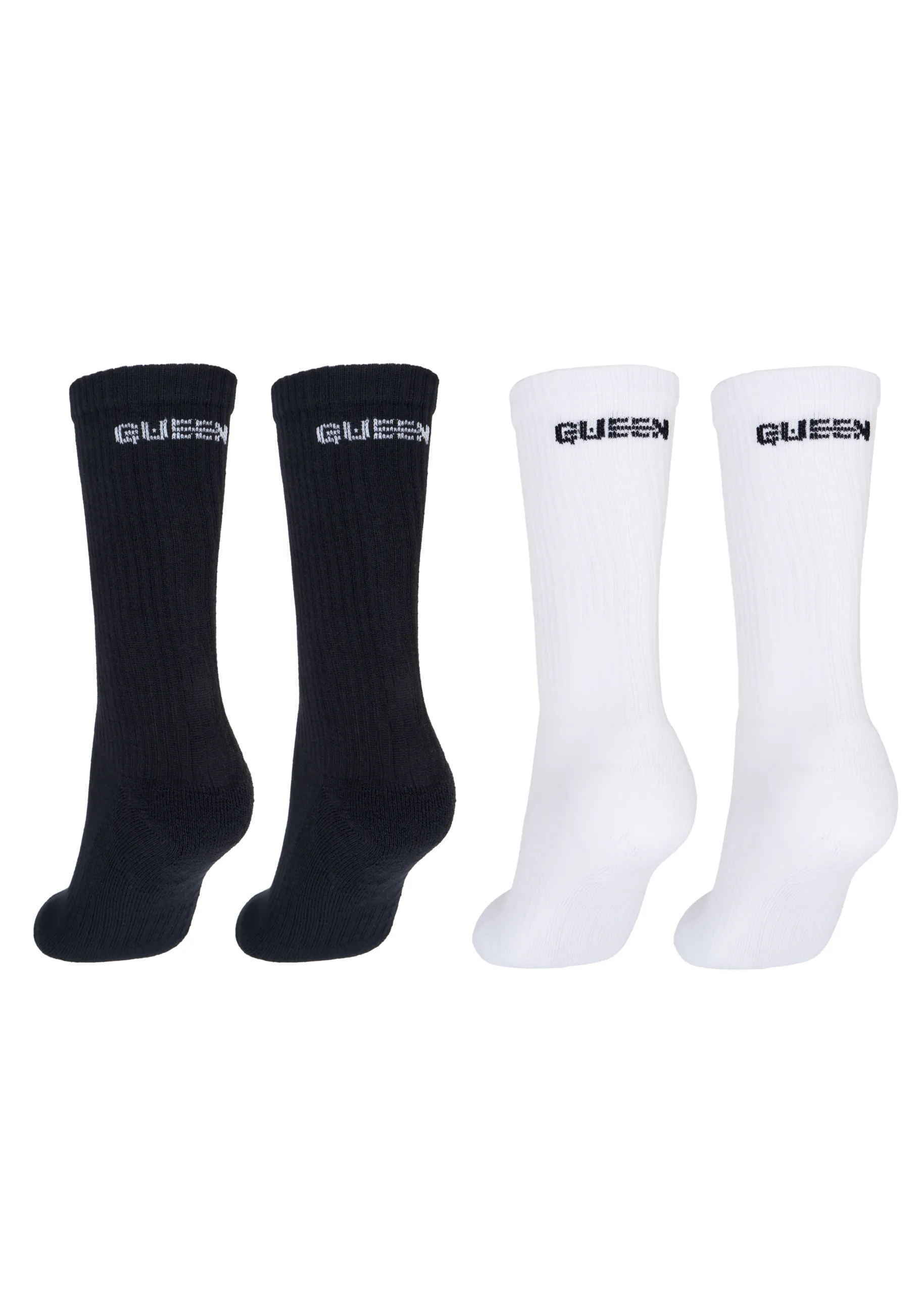 Queen Wear | 4 Skarpetki treningowe – QUEEN – 2 pary (Czarne i Białe) | Queen Wear | 4