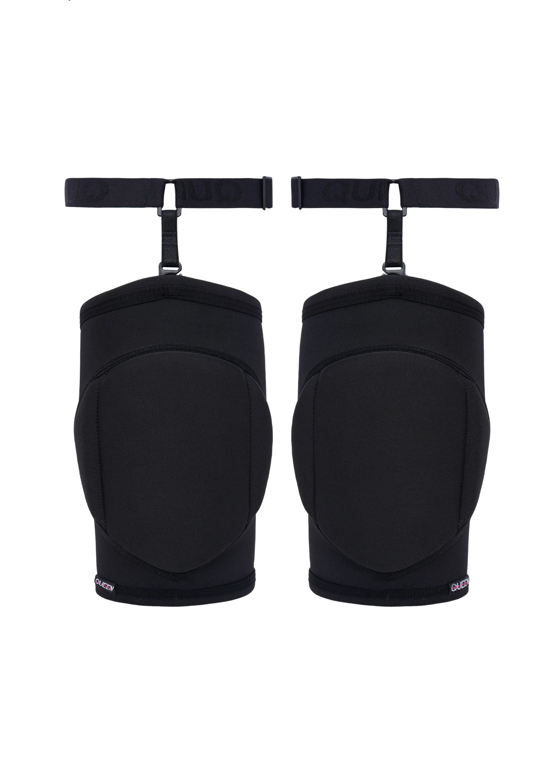 Queen Wear | 6 Removable Garters for Knee Pads – Black | Queen Wear | 6