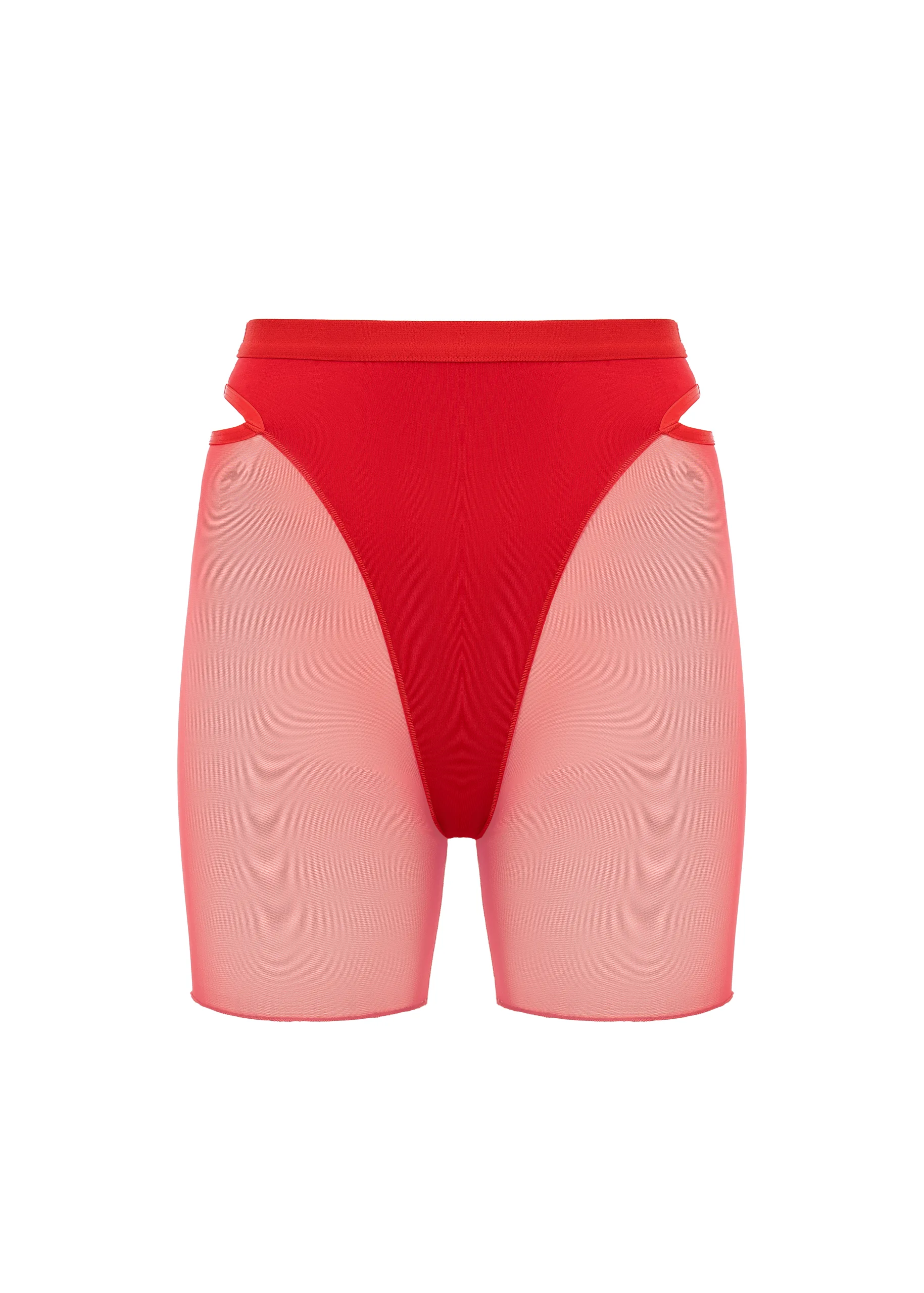 Queen Wear | 31 Long Shorts with Mesh – CANDY – Strawberry Red | Queen Wear | 31