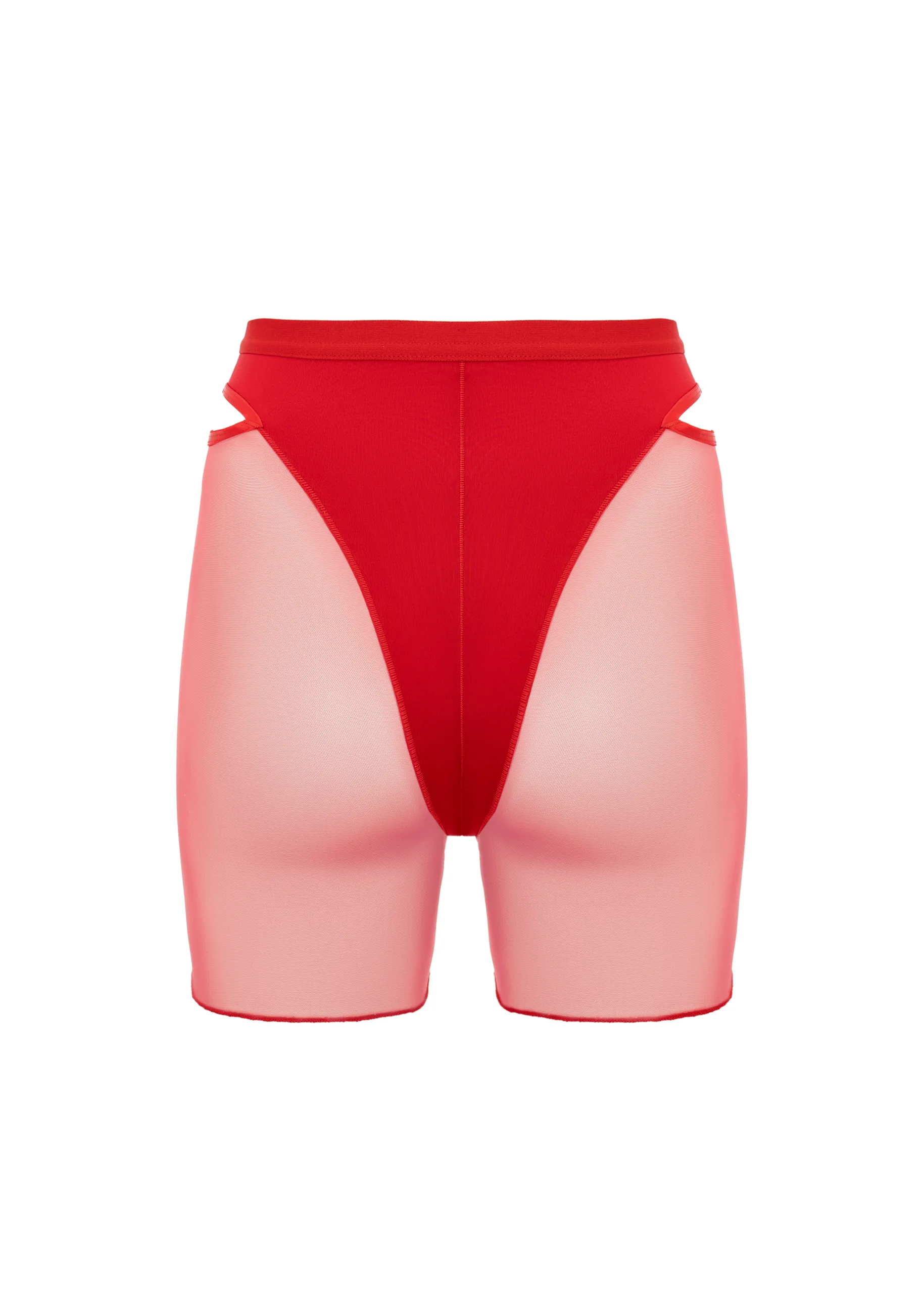 Queen Wear | 32 Long Shorts with Mesh – CANDY – Strawberry Red | Queen Wear | 32