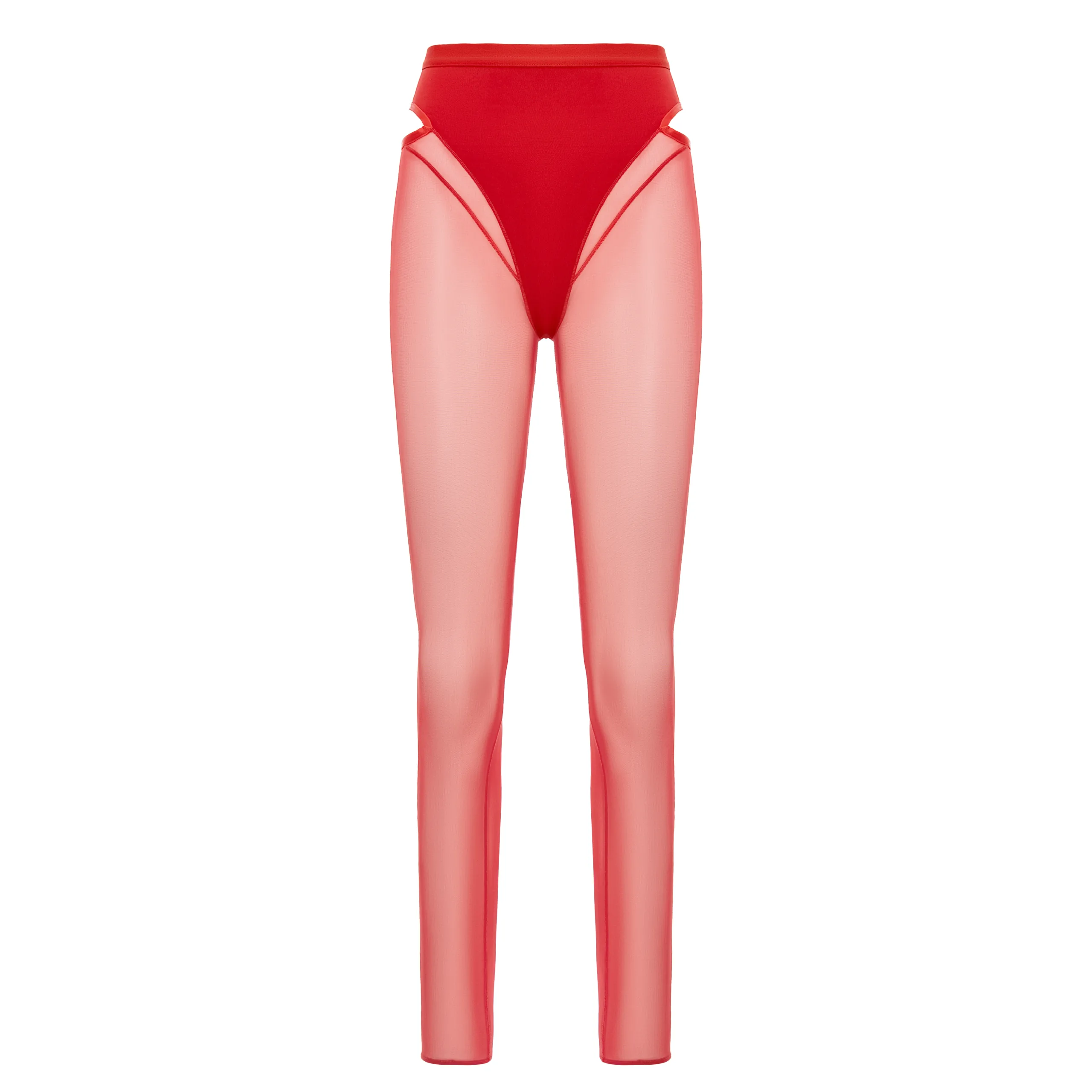Queen Wear | 33 scaled - Mesh Leggins – CANDY – Strawberry Red Legginsy z siateczki – CANDY – w kolorze Strawberry Red | Queen Wear | 33 scaled - Mesh Leggins – CANDY – Strawberry Red