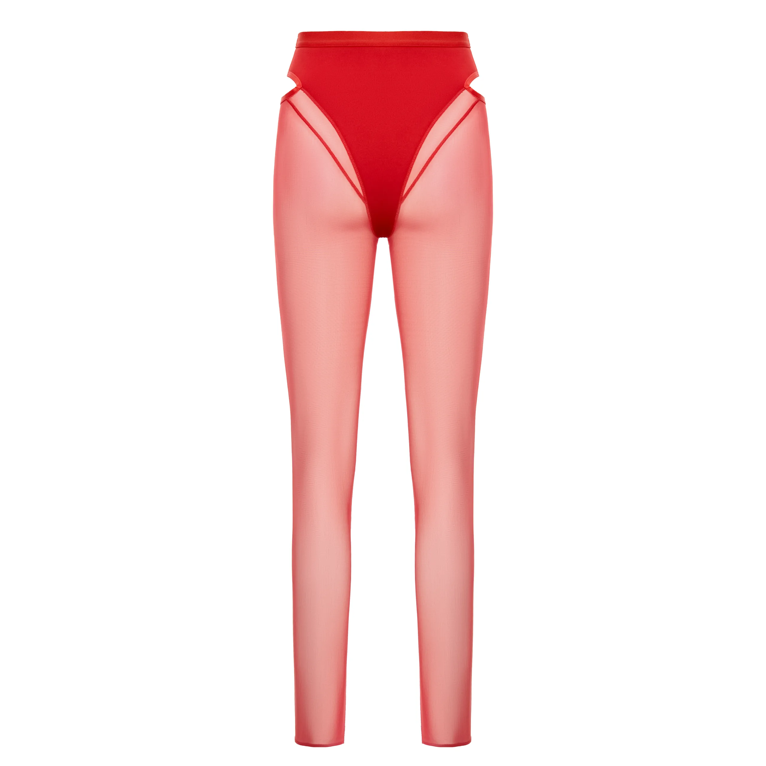Queen Wear | 34 scaled - Легінси з сітки – CANDY – Червоні Legginsy z siateczki – CANDY – w kolorze Strawberry Red | Queen Wear | 34 scaled - Легінси з сітки – CANDY – Червоні
