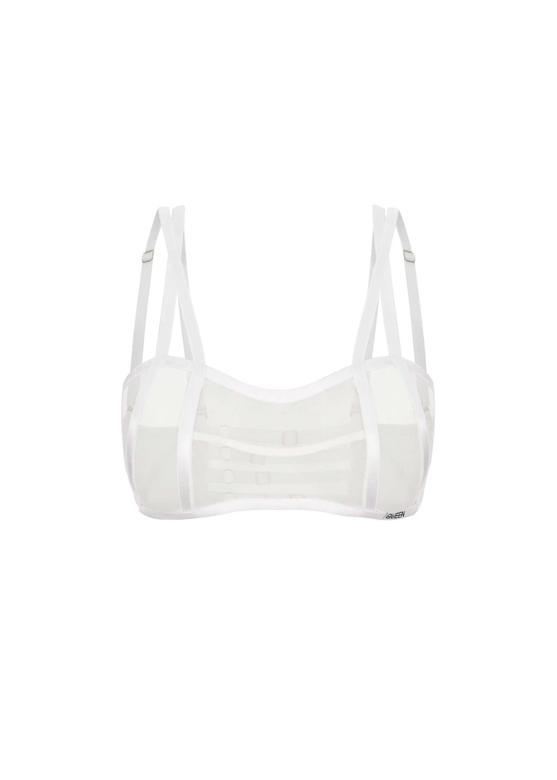 Queen Wear | 5 2 Adjustable Top with Mesh – OVULATION – in Ice White | Queen Wear | 5 2