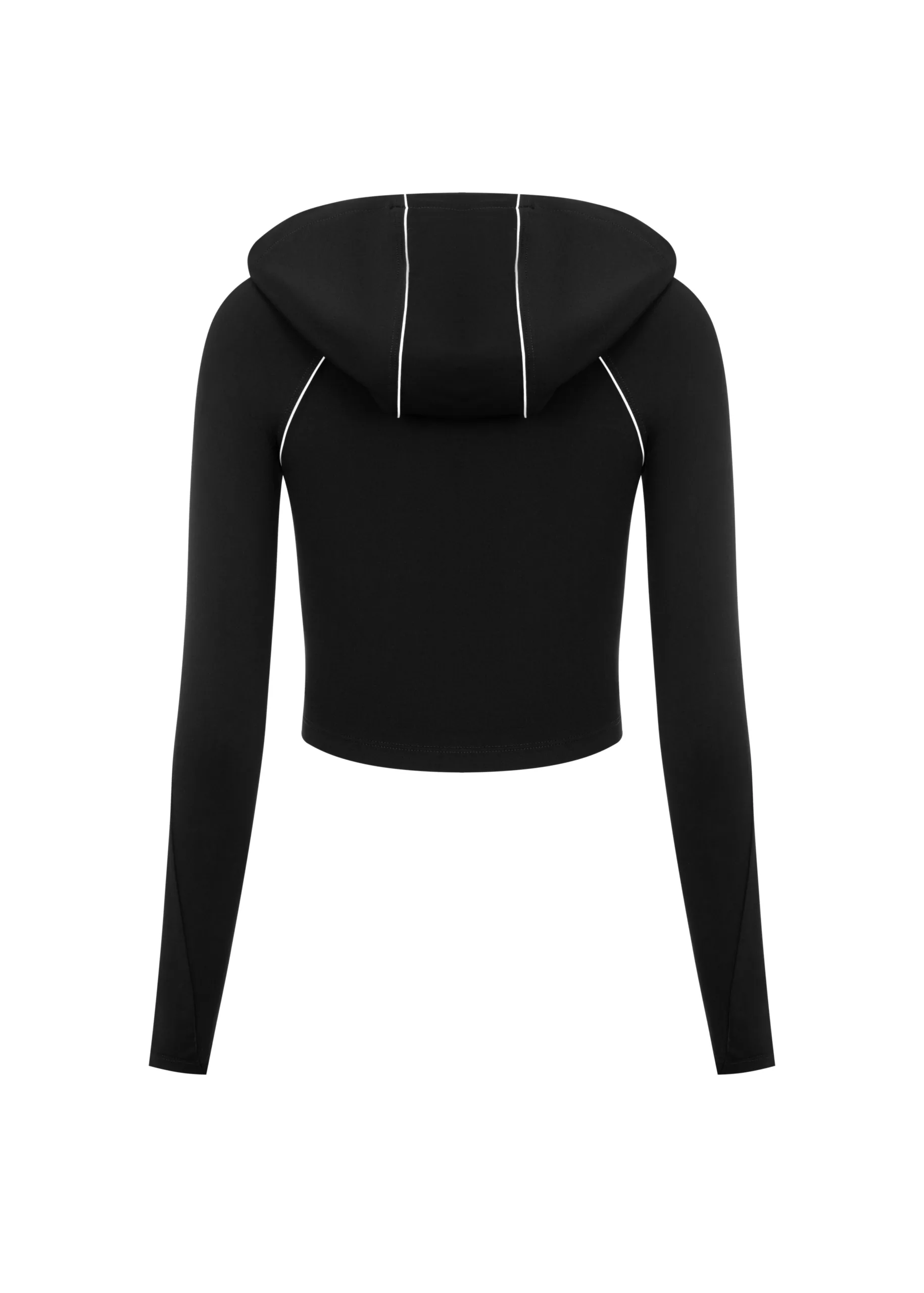 Queen Wear | 18 Лонгслів з Капюшоном Чорний – 0S0001 ➤ купити в Queen Wear: ціна, фото | 18