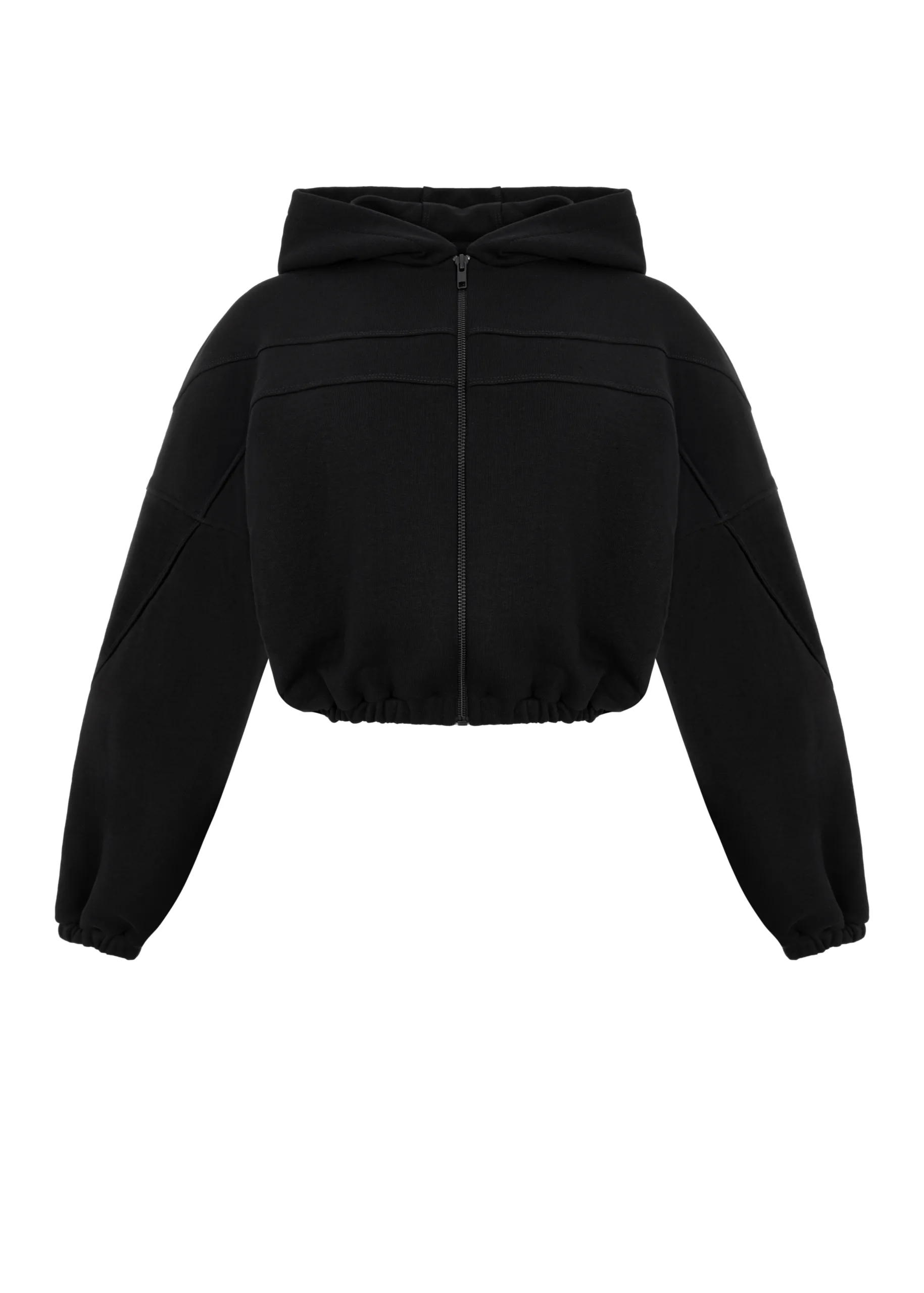 Queen Wear | 19 Худі на Блискавці Чорне – 0S0003 ➤ купити в Queen Wear: ціна, фото | 19