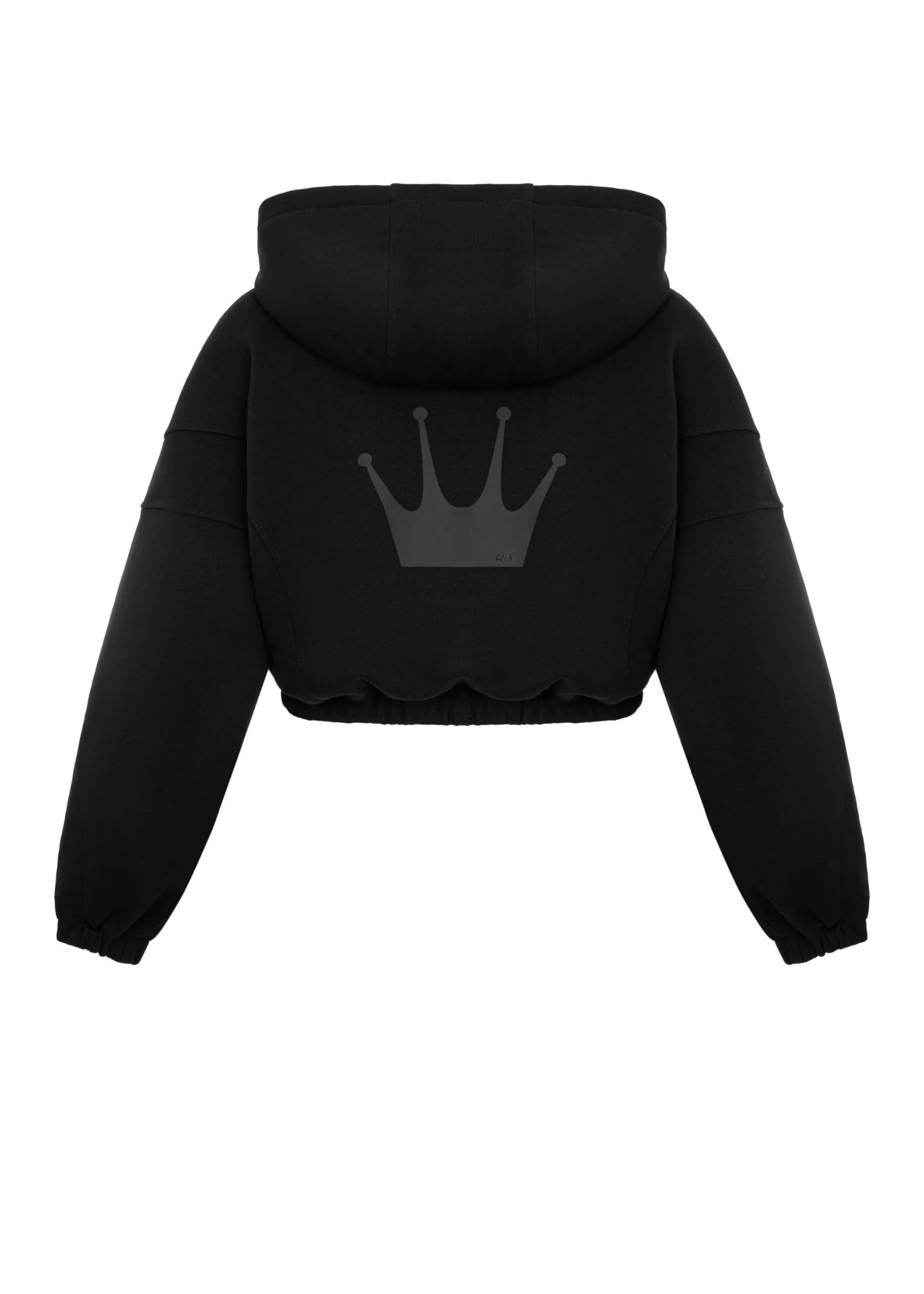 Queen Wear | 20 Худі на Блискавці Чорне – 0S0003 ➤ купити в Queen Wear: ціна, фото | 20
