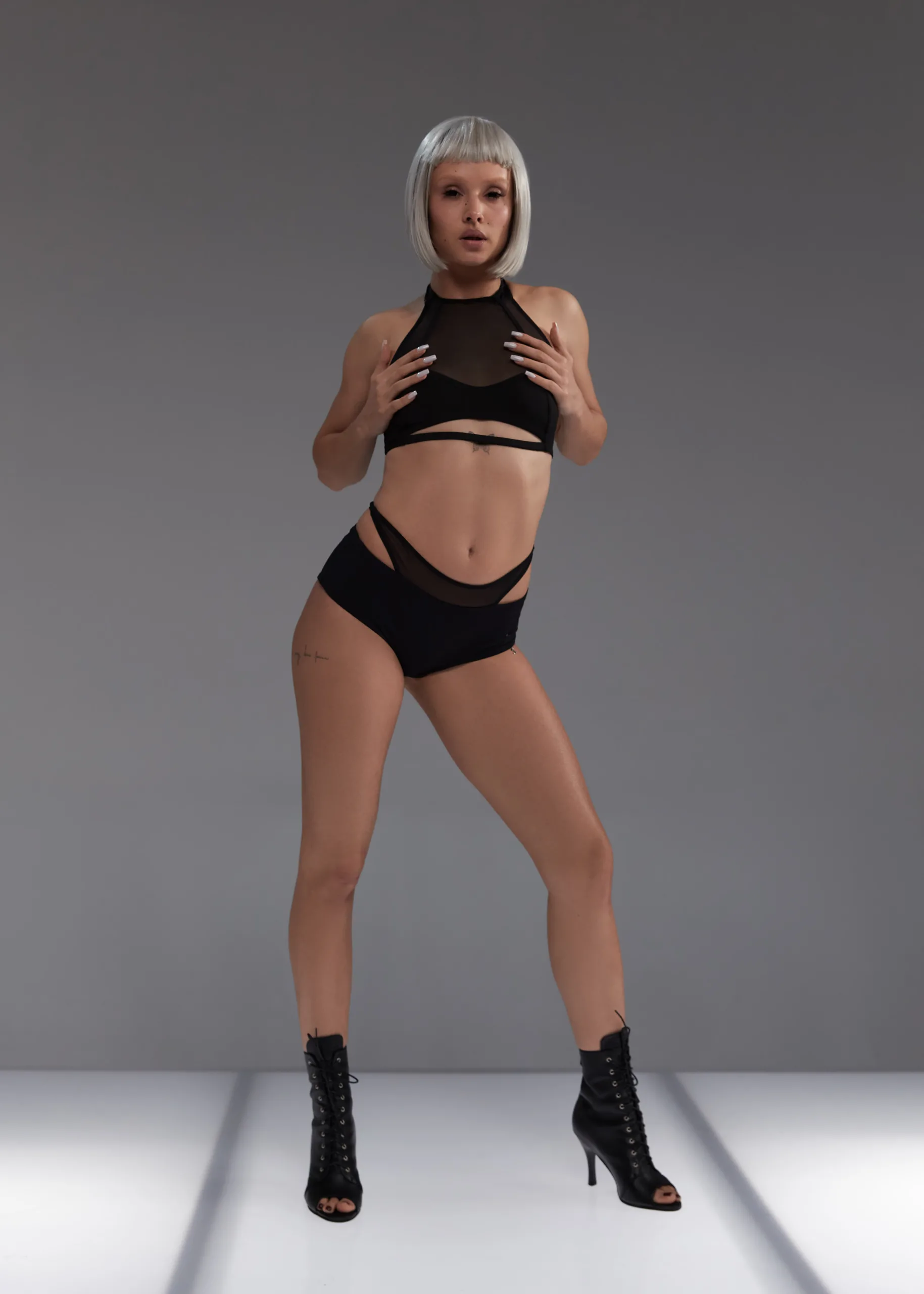 Queen Wear | 3dance 8_055725 Топ з Сітки Чорний – 0S0007 ➤ купити в Queen Wear: ціна, фото | 3dance 8_055725