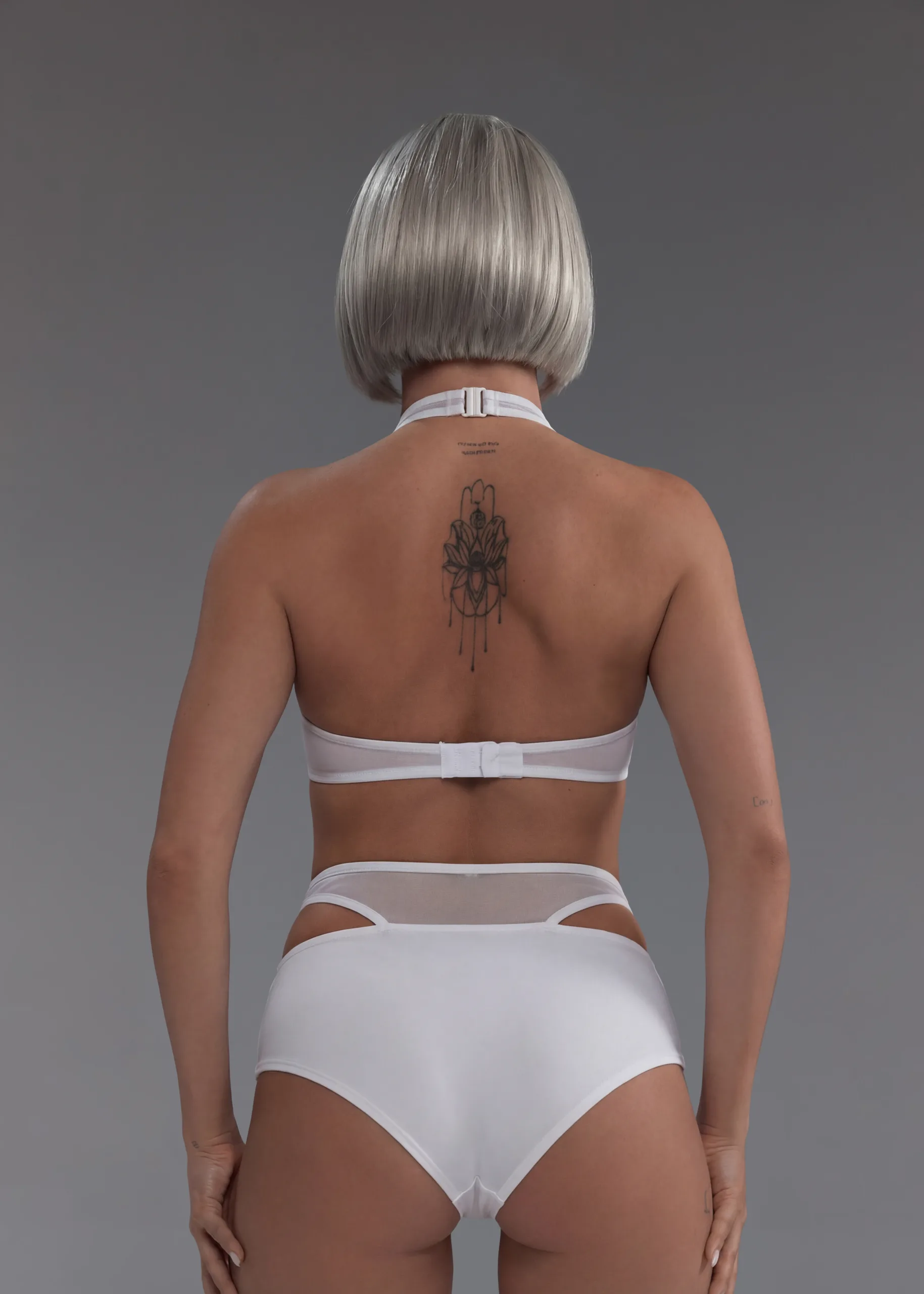5 Mesh Top in White – 0S0020