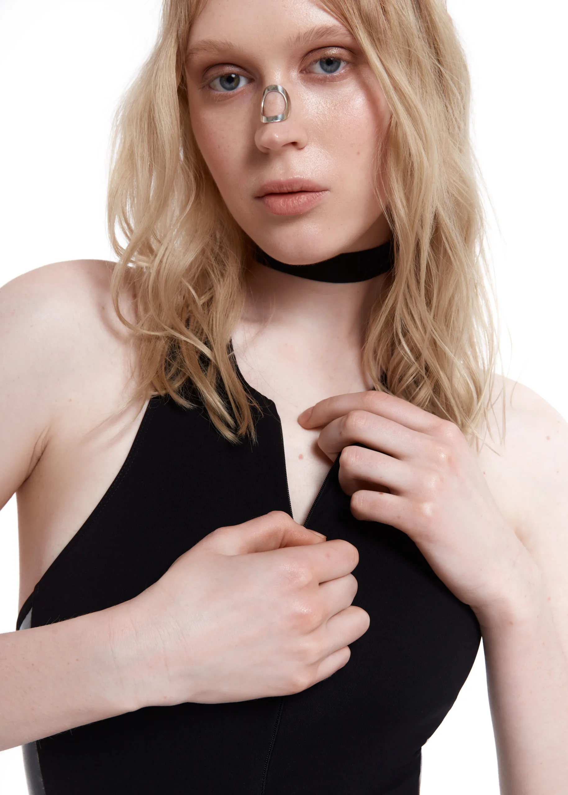 Queen Wear | 10_230600 Bodysuit Apex for Pole Dance – Grippy in Star Black | Queen Wear | 10_230600