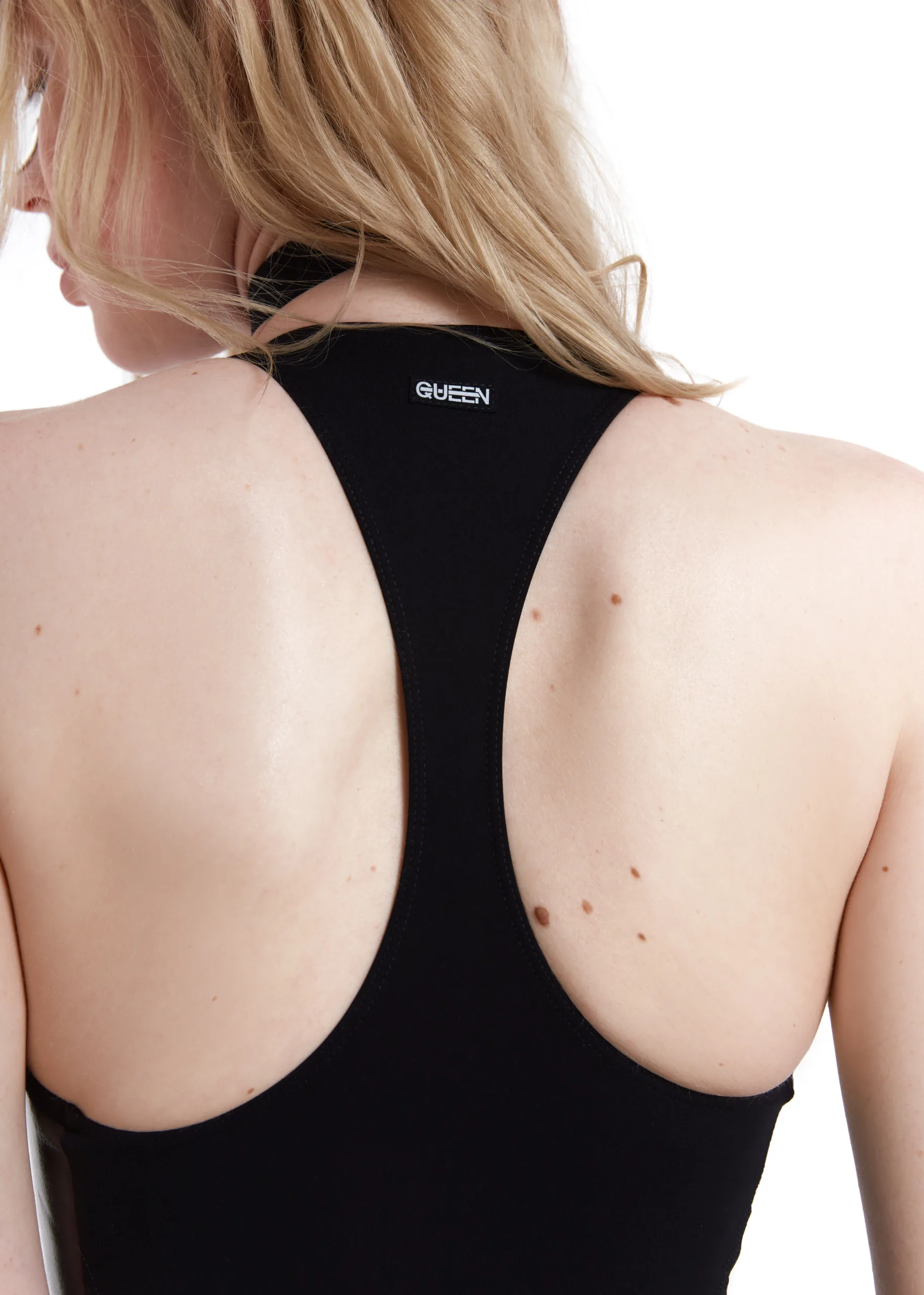 Queen Wear | 9_230570 Bodysuit Apex for Pole Dance – Grippy in Star Black | Queen Wear | 9_230570