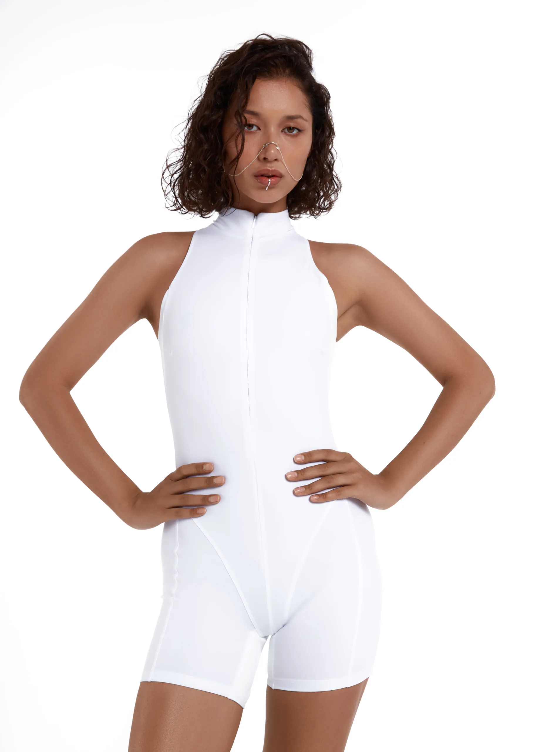 Queen Wear | 9_230134 Jumpsuit Core in White | Queen Wear | 9_230134